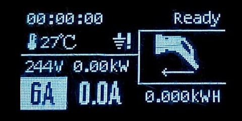 Image of a charger with charging information