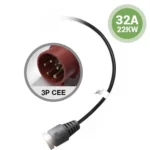 Photo of the 32A 3 Phase CEE adapter