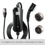 Text reads, the adapter can be used with our multi adapter EV charger