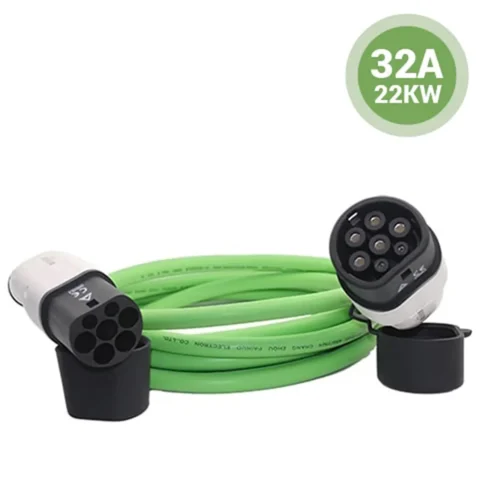 Photo of the 3 Phase 32A Type 2 to Type 2 charging cable